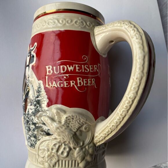 Budweiser 2015 35th Anniversary Edition Beer Stein First Snow of the Season - Picture 12 of 12